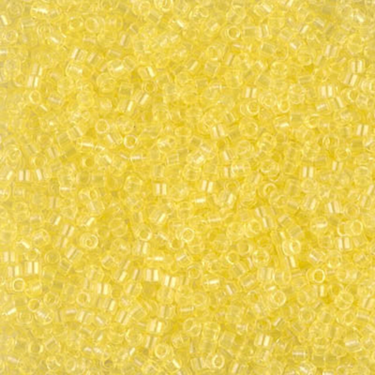 Miyuki Delica Bead 11/0, DB1401, Transparent Pale Yellow, 5 grams